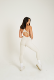 SPORTYFLEX- BLANC OPEN RACERBACK JUMPSUIT