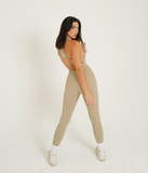 SPORTYFLEX- CLAY OPEN RACERBACK JUMPSUIT