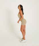 SPORTYFLEX- CLAY OPEN RACERBACK SHORTSUIT
