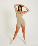 SPORTYFLEX- CLAY OPEN RACERBACK SHORTSUIT