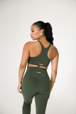 CLOUD91- EVERGREEN RACER BACK SPORTS BRA