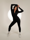 SPORTYFLEX- ONYX LONG SLEEVE JUMPSUIT