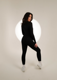 SPORTYFLEX- ONYX LONG SLEEVE JUMPSUIT