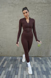 GIRL ON THE GO - COCOA SUPER HIGHWAISTED LEGGINGS