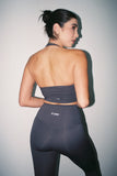 GIRL ON THE GO - SLATE HALTER CROP BRAMI