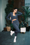 GIRL ON THE GO-SLATE SUPER HIGHWAISTED LEGGINGS