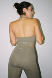 GIRL ON THE GO - SAGE HALTER CROP BRAMI