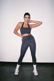GIRL ON THE GO - SLATE HALTER CROP BRAMI