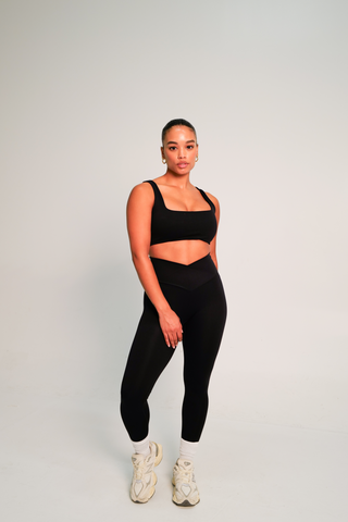 BUTTER -ONYX SQUARE NECKLINE SPORTS BRA