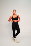 BUTTER -ONYX SQUARE NECKLINE SPORTS BRA