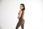 CASUAL ALLURE- DARK CHOCOLATE HIGHWAISTED LEGGINGS