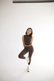 CASUAL ALLURE- DARK CHOCOLATE HIGHWAISTED LEGGINGS