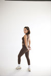 CASUAL ALLURE- DARK CHOCOLATE HIGHWAISTED LEGGINGS