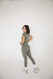 CASUAL ALLURE- MARTINI OLIVE HIGHWAISTED LEGGINGS